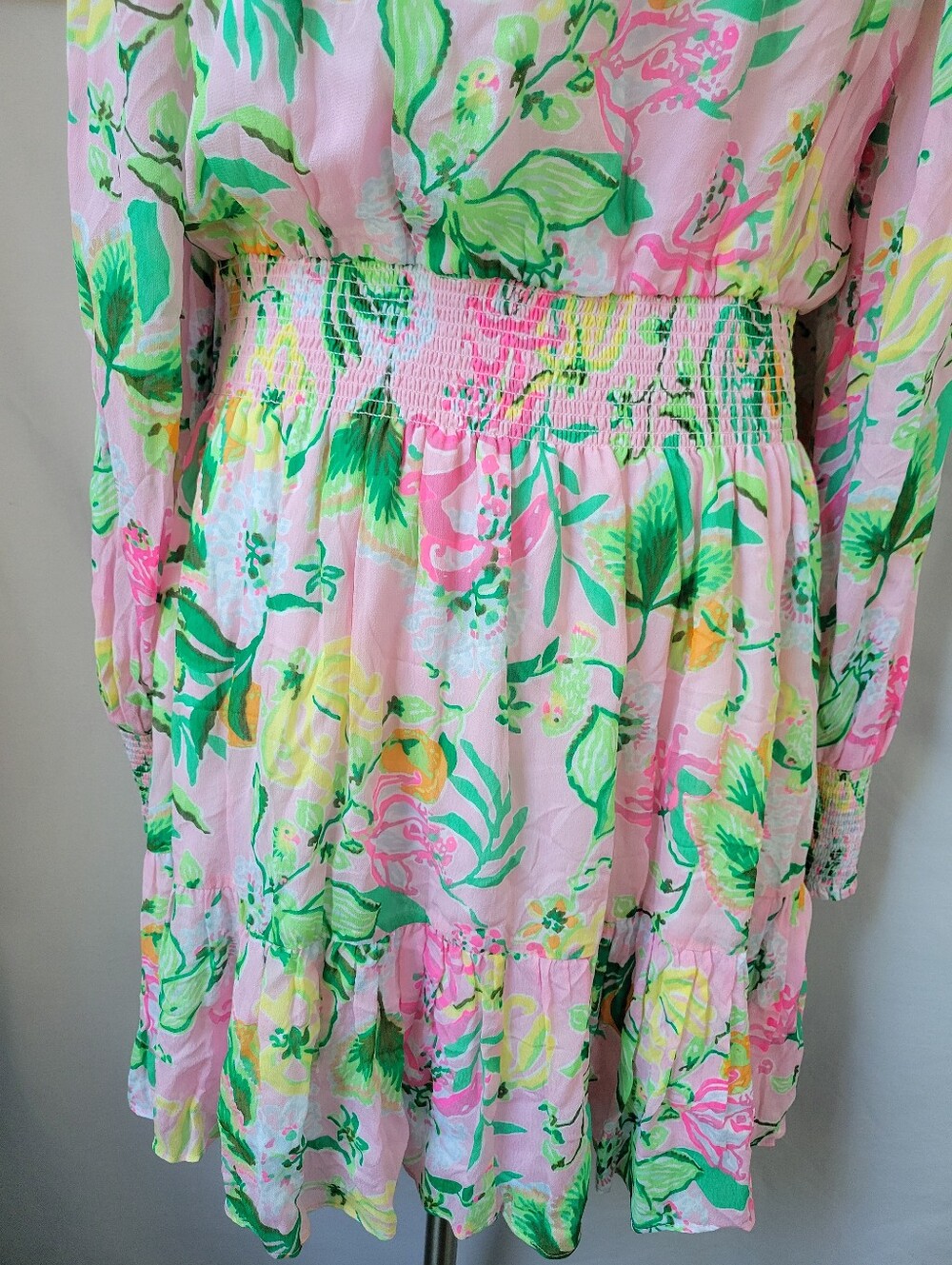 Lilly Pulitzer EllieLynn Long Sleeve Mini Dress Via Amore Spritzer 12 or 14 - Picture 12 of 14